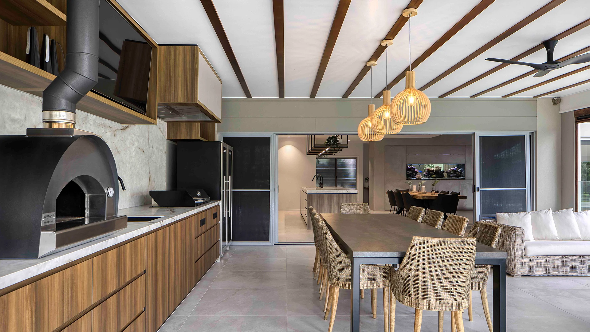 Tallebudgera Valley Residence featuring NAVURBAN DIAMOND Chippendale Teak